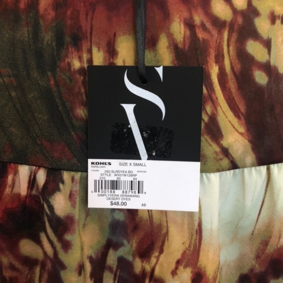 Silky Blouse by Simply Vera NWT - Picture 8 of 9